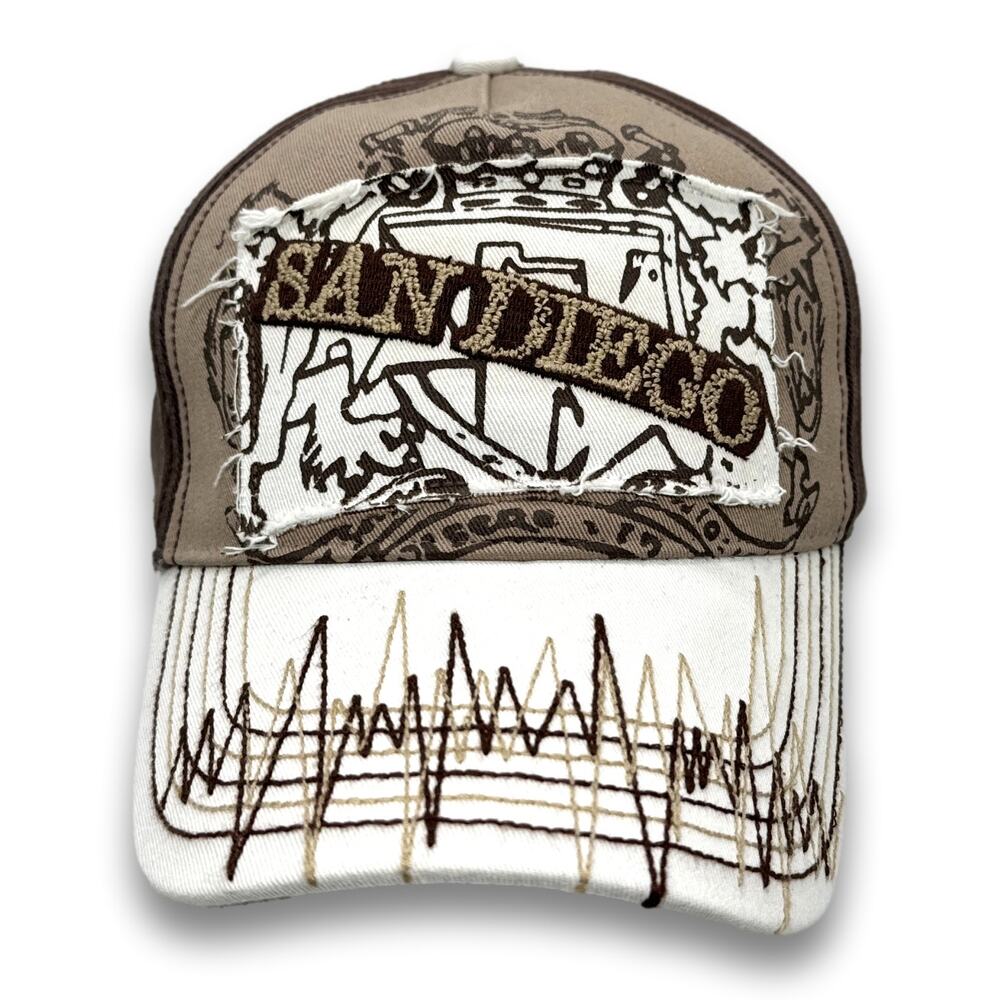 California Cities Vintage Style Baseball Cap Venice Beach LA Hollywood San Diego